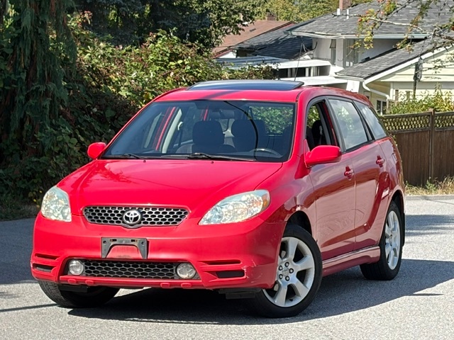 Red 2004 Toyota Matrix Hatchback Front-Wheel Drive Automatic