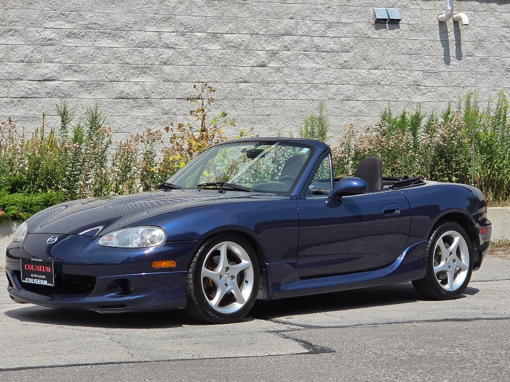 Blue 2001 Mazda MX-5 Miata Convertible 5-Speed Manual