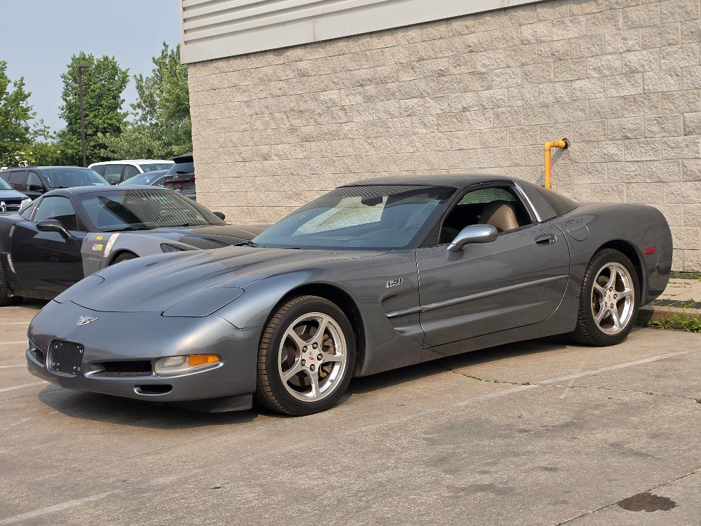 Gray 2003 Chevrolet Corvette Coupe Rear-Wheel Drive Automatic