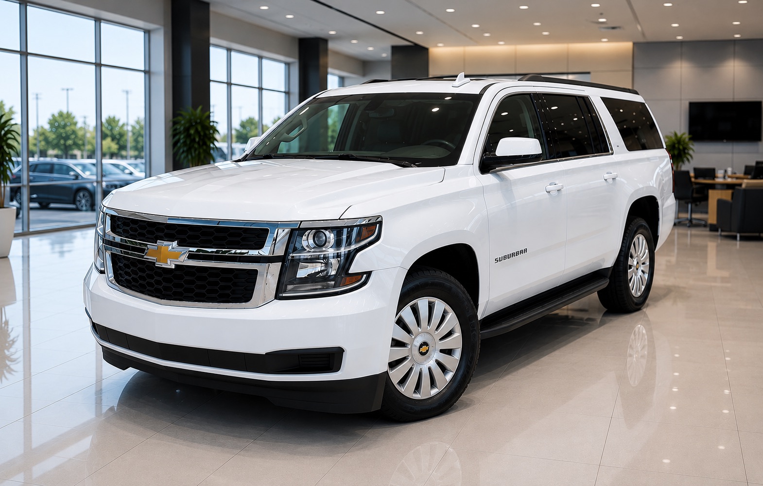 White 2018 Chevrolet Suburban SUV / Crossover Four-Wheel Drive Automatic