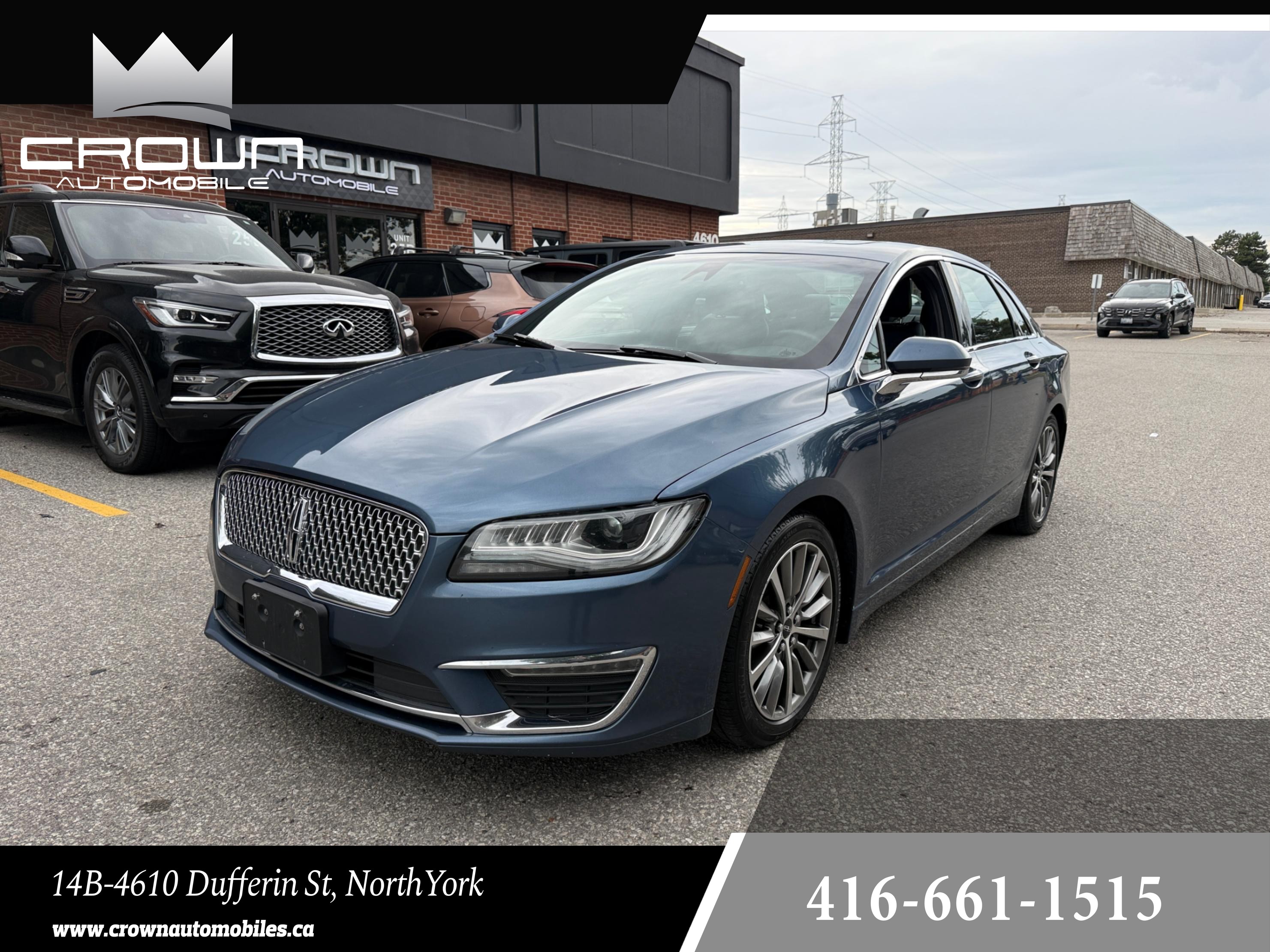 Blue 2018 Lincoln MKZ Sedan All-Wheel Drive Automatic