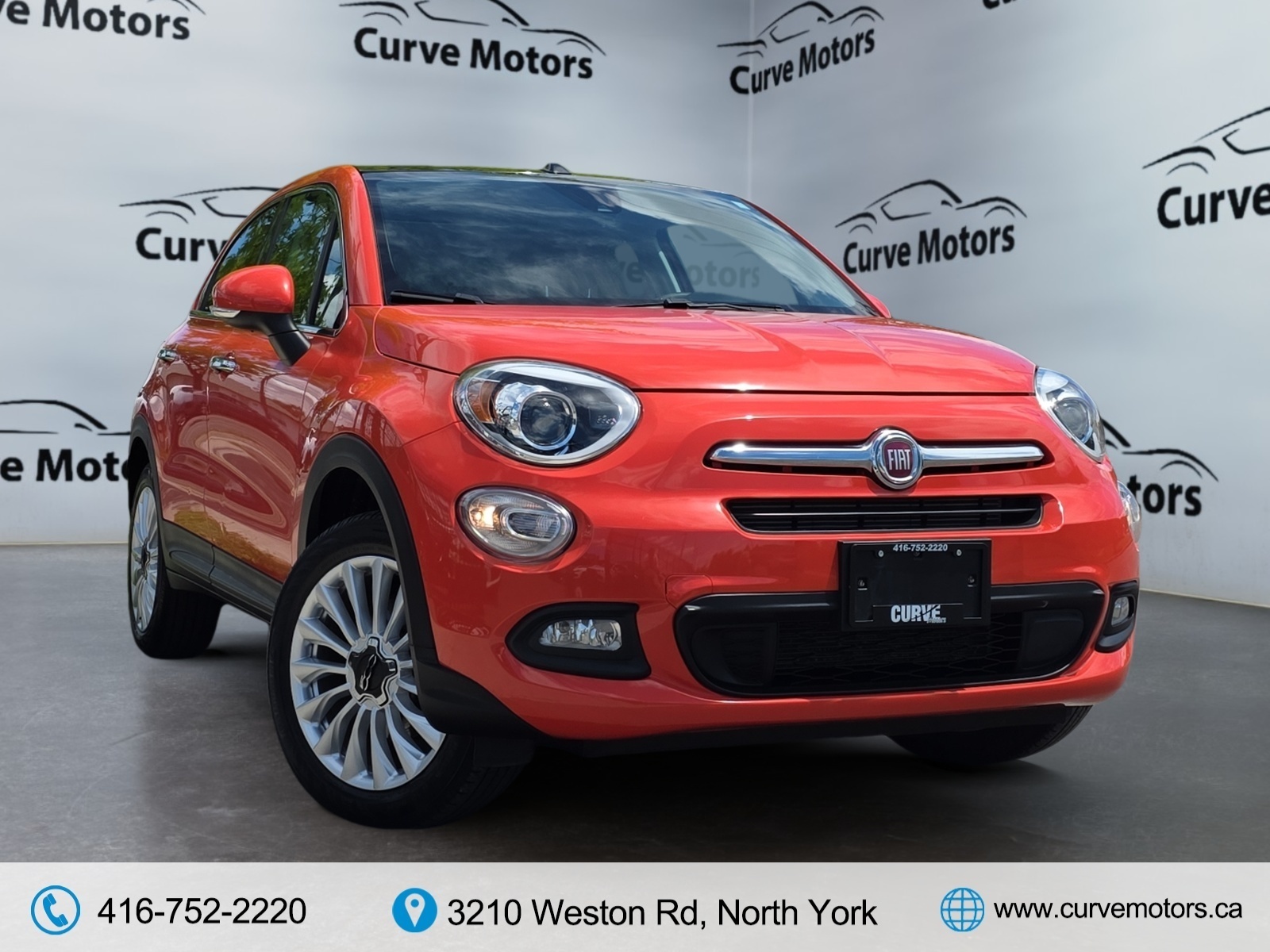 Orange 2016 FIAT 500X Lounge AWD SUV / Crossover All-Wheel Drive Automatic