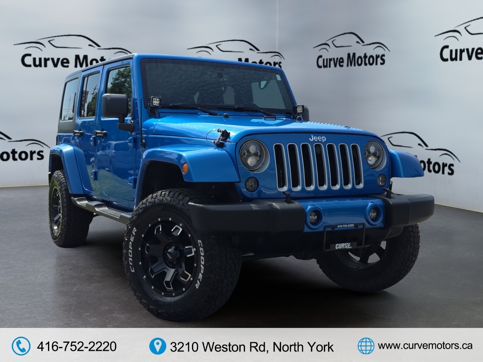 Blue 2016 Jeep Wrangler Unlimited Sahara 4WD SUV / Crossover Four-Wheel Drive Manual