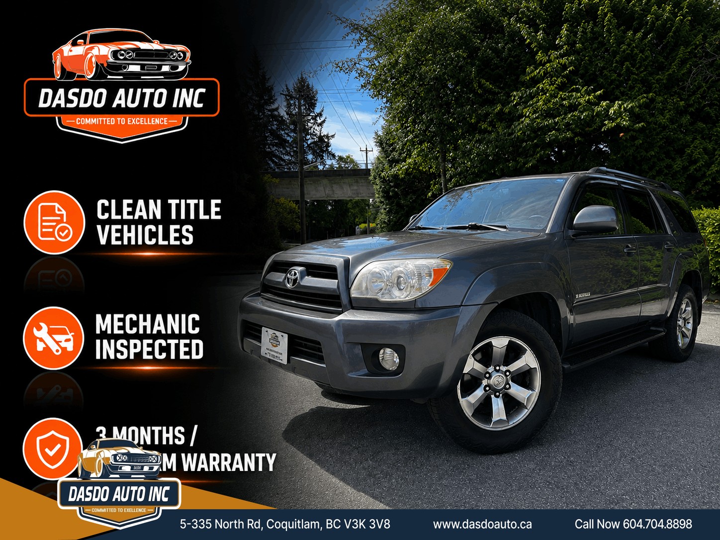 Gray 2007 Toyota 4Runner SUV / Crossover Four-Wheel Drive Automatic