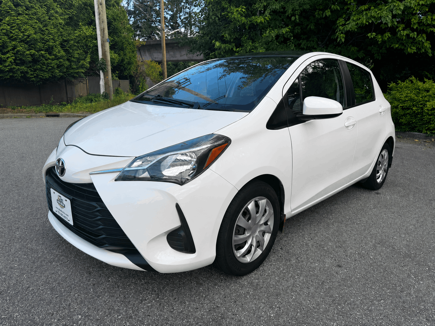 White 2019 Toyota Yaris Hatchback Automatic