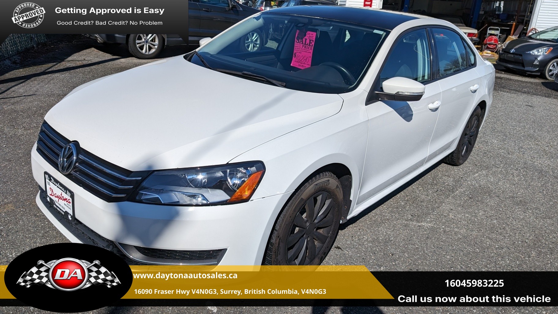 White 2013 Volkswagen Passat Sedan Automatic