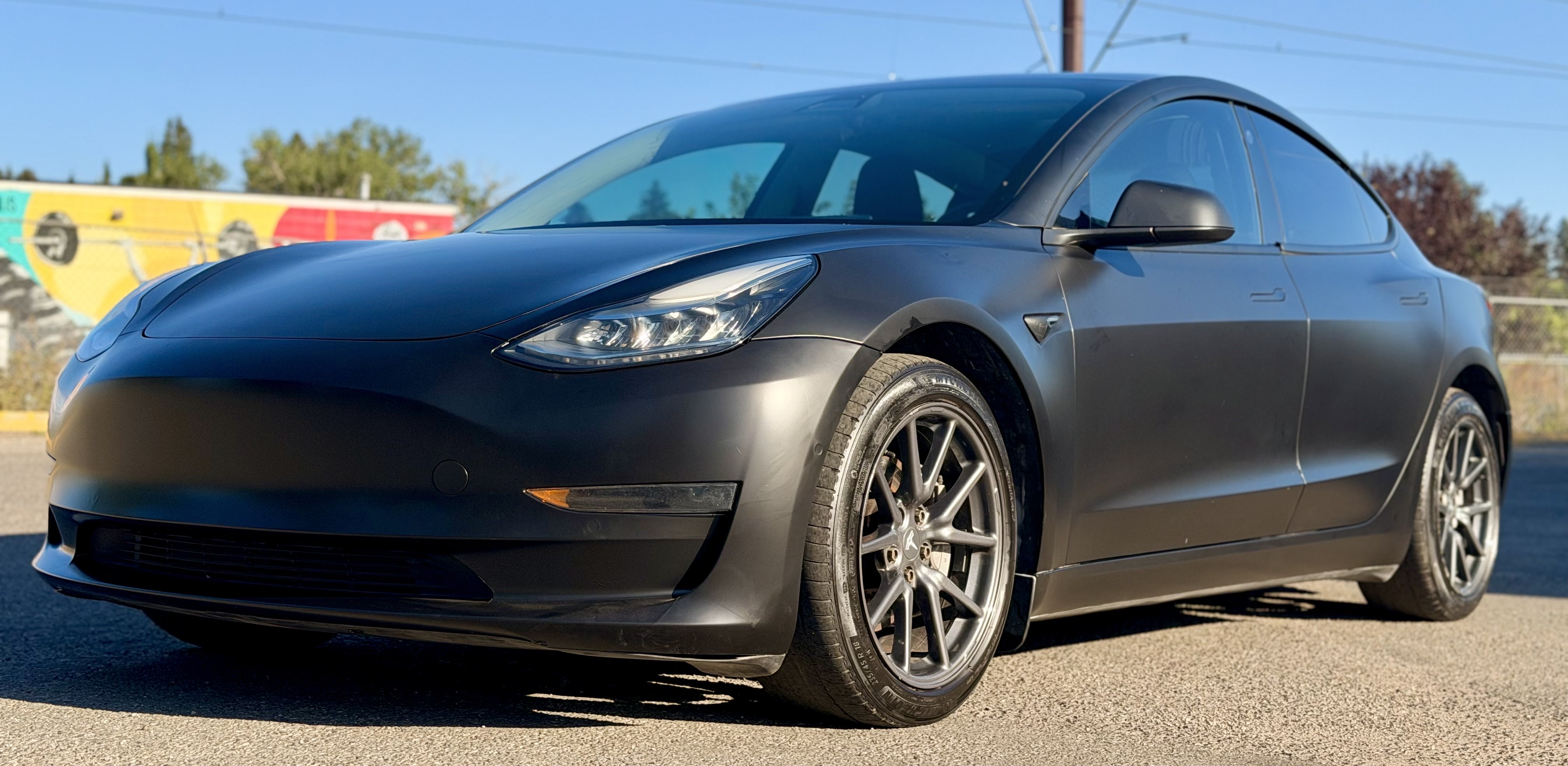 Black 2019 Tesla Model 3 Sedan All-Wheel Drive Automatic