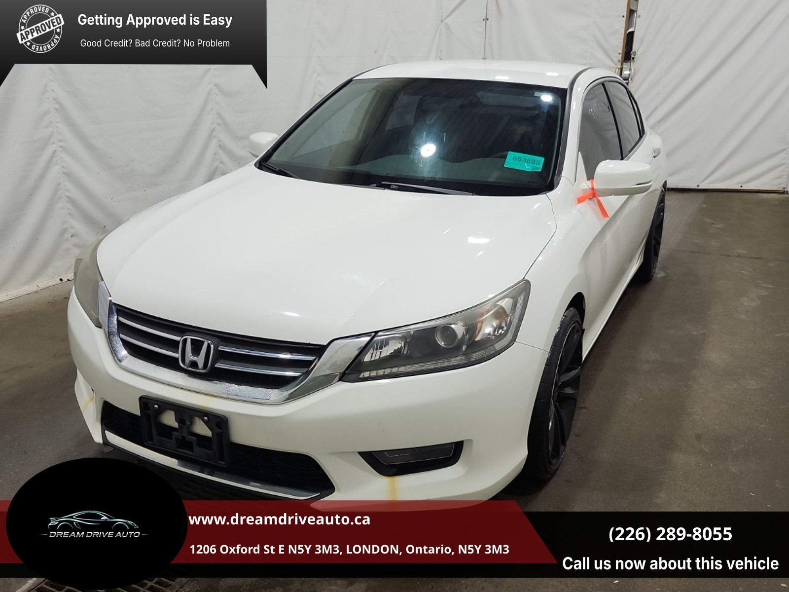 White 2014 Honda Accord Sedan Front-Wheel Drive Manual
