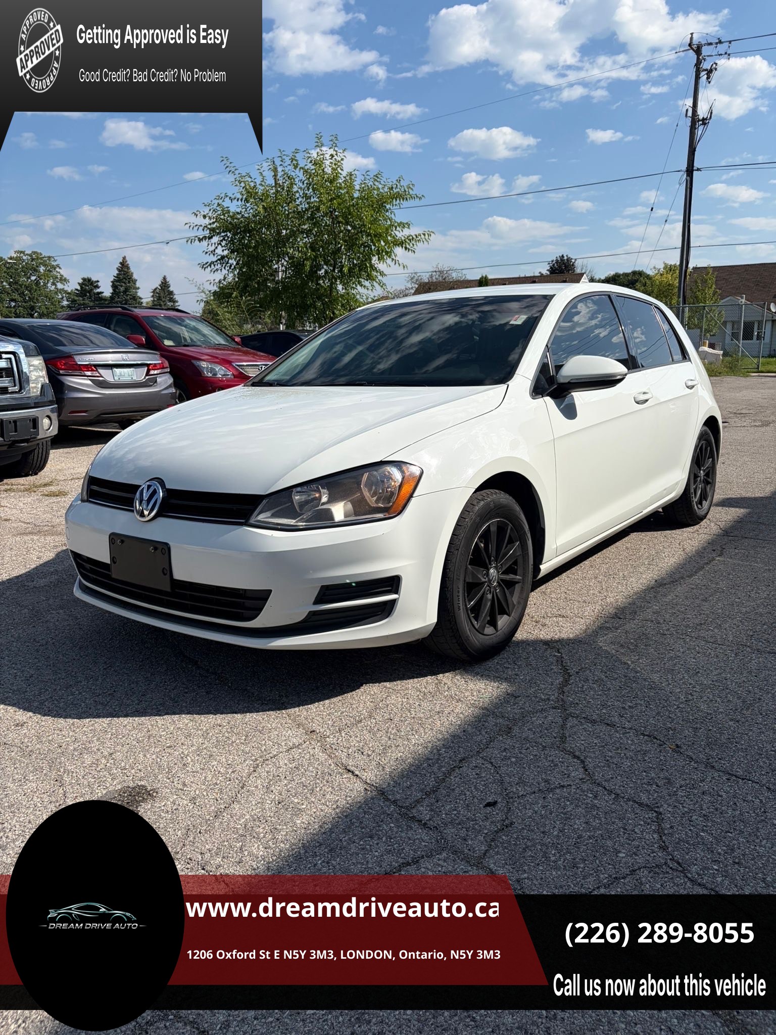 White 2017 Volkswagen Golf Hatchback Automatic