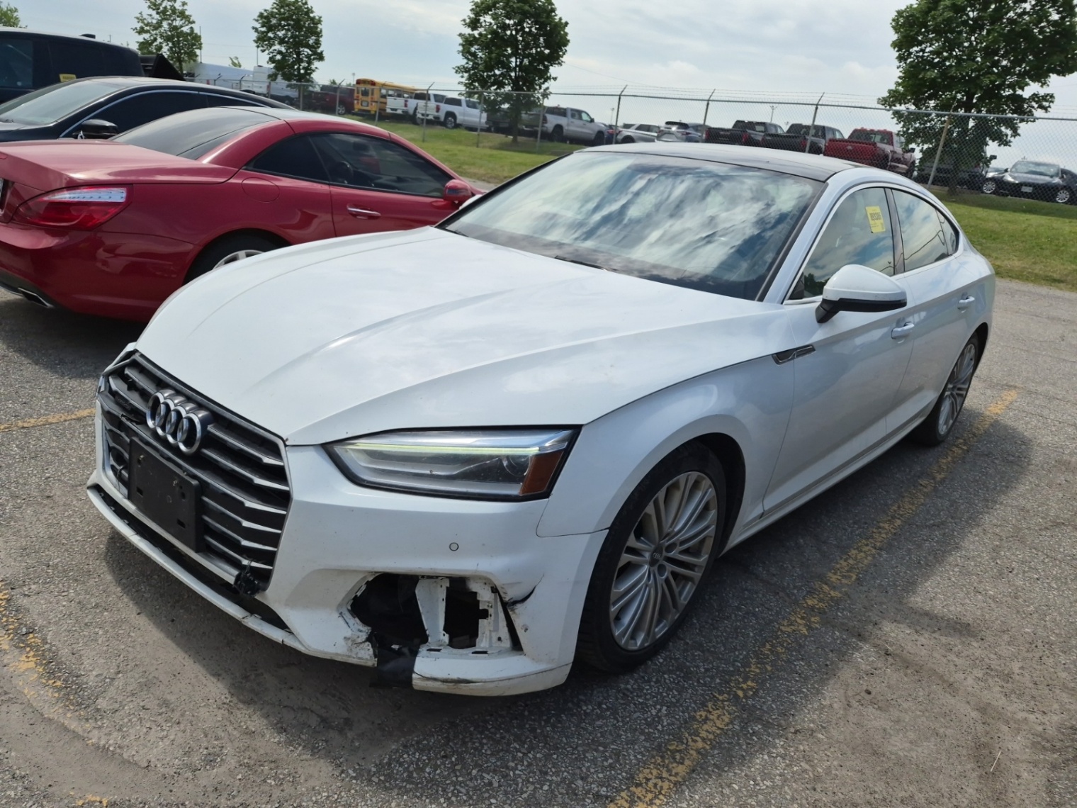 White 2019 Audi A5 Sportback Sedan Automatic