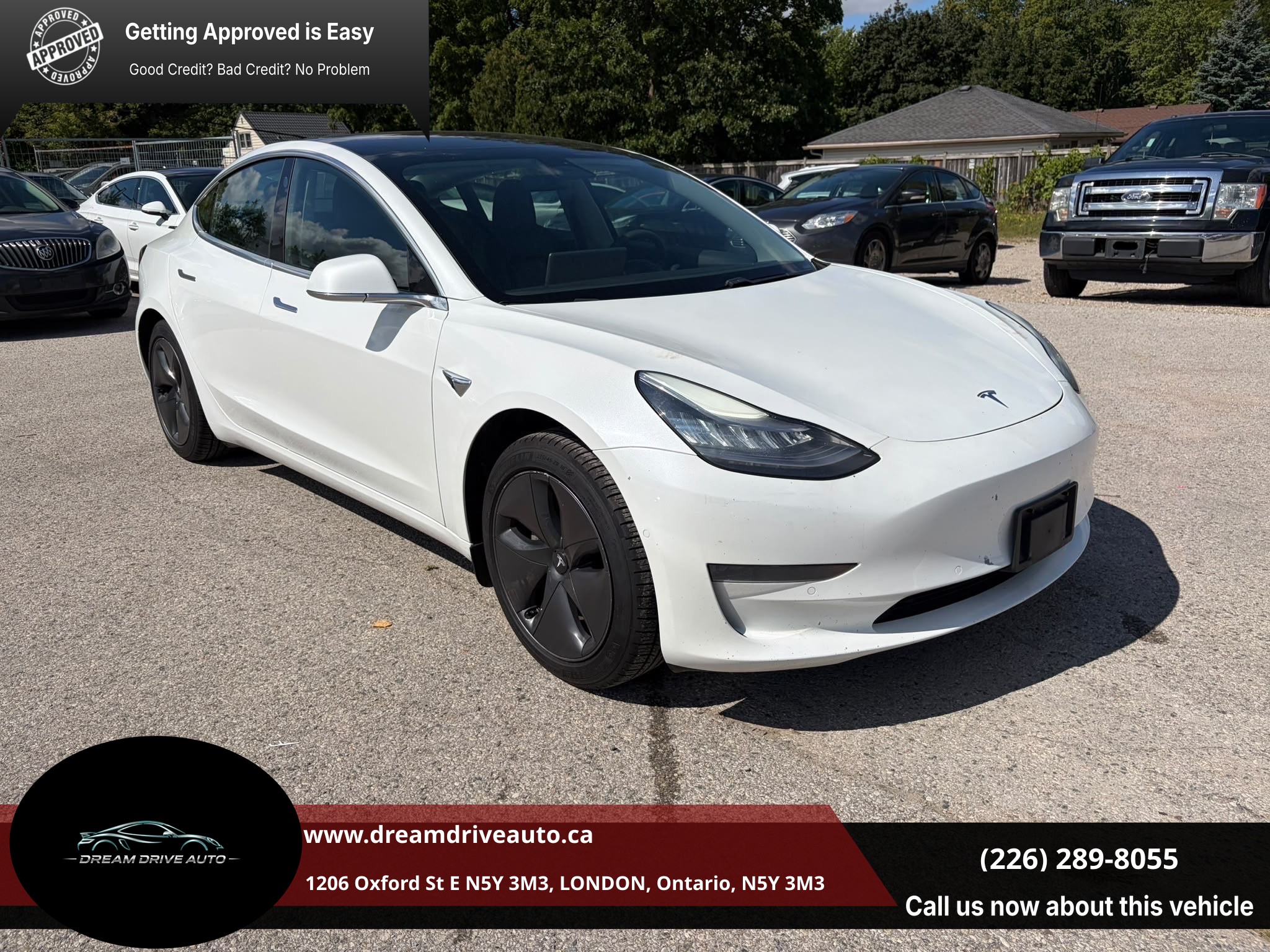 White 2020 Tesla Model 3 Sedan Rear-Wheel Drive Automatic