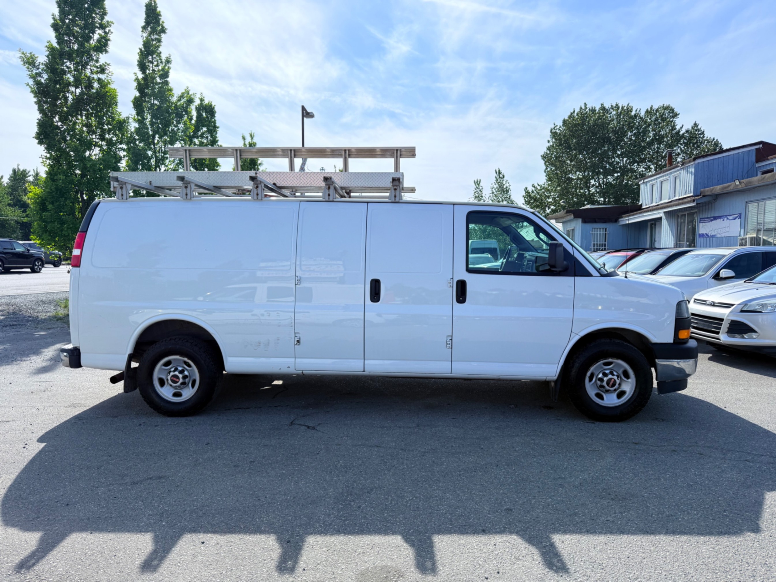 White 2018 GMC Savana Cargo Van Rear-Wheel Drive Automatic