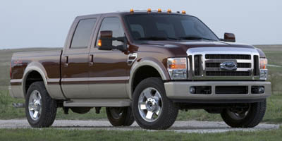 White 2008 Ford F-350 Super Duty Pickup Truck Four-Wheel Drive Automatic