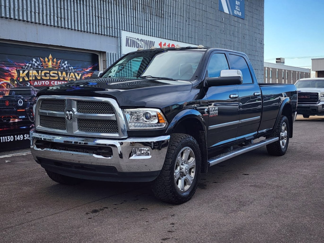 Black 2015 RAM 3500 Pickup Truck Four-Wheel Drive Automatic