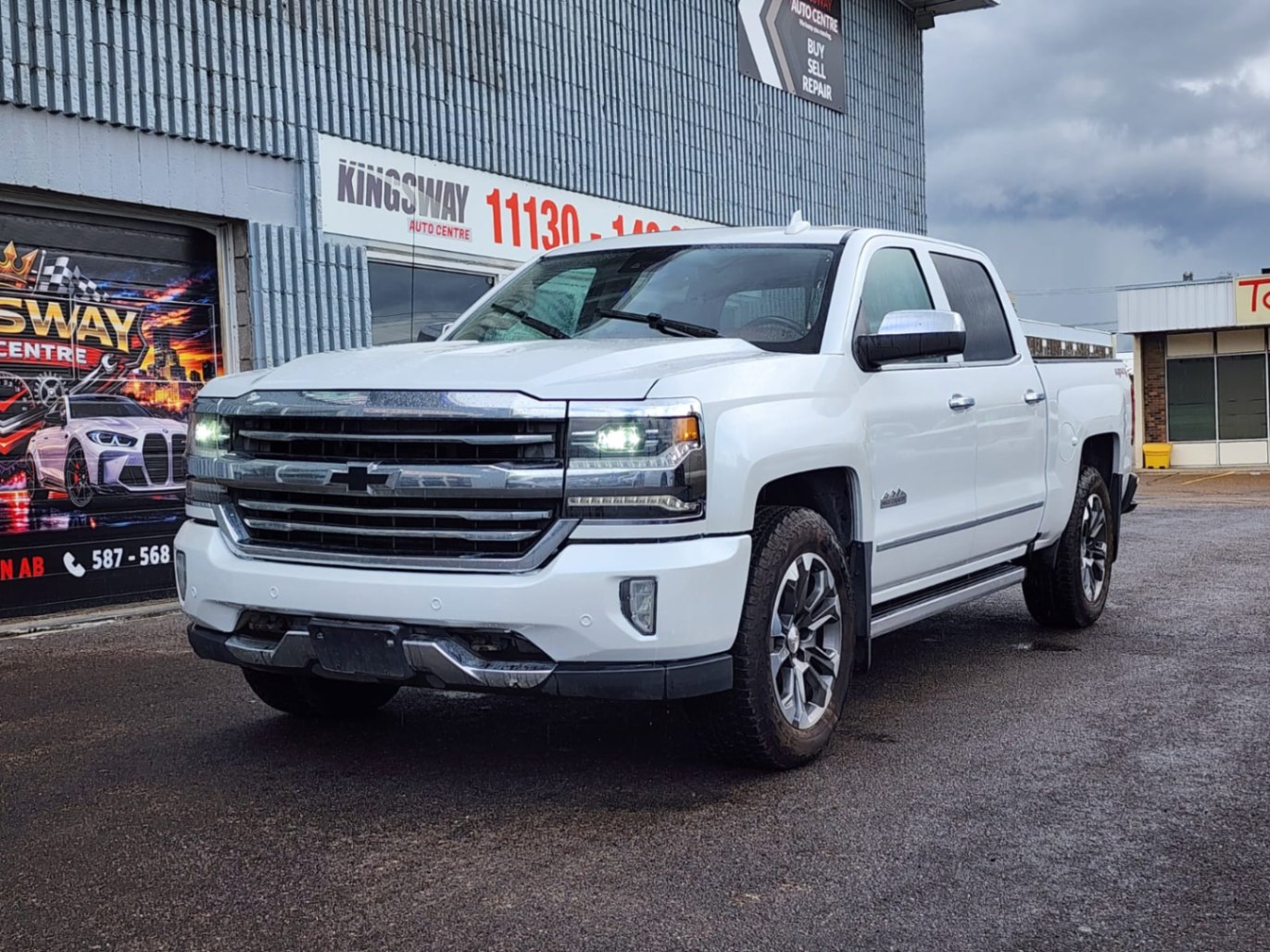White 2016 Chevrolet Silverado 1500 Pickup Truck Four-Wheel Drive Automatic