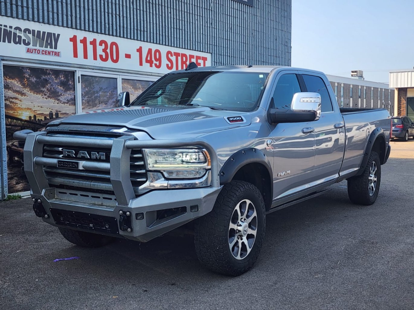 Silver 2023 RAM 3500 Pickup Truck Four-Wheel Drive Automatic