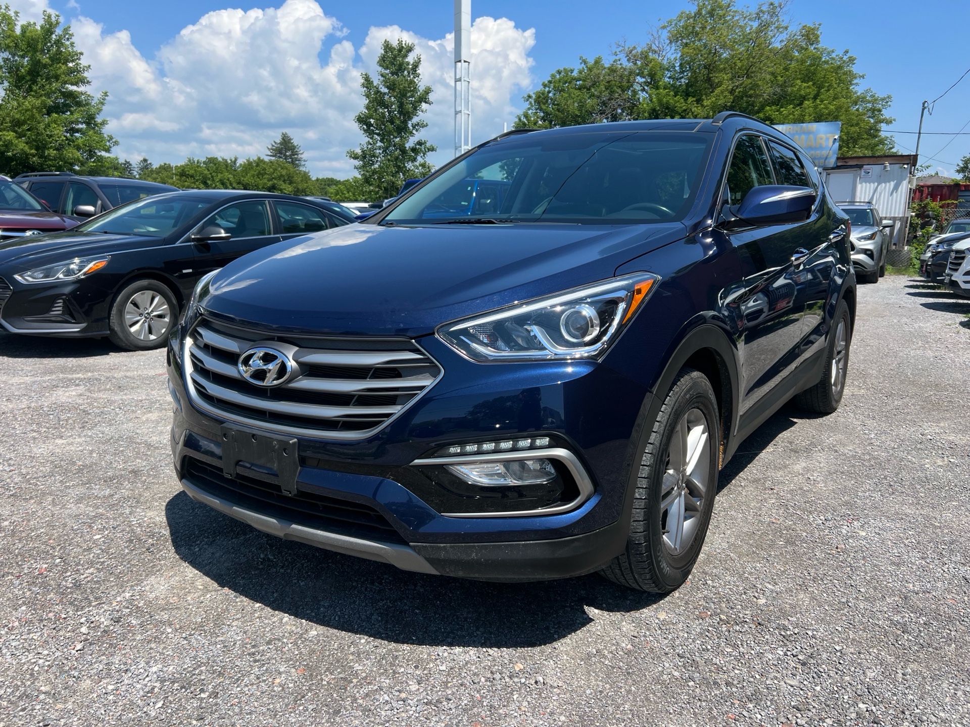 Metallic Dark Blue 2018 Hyundai Santa Fe Sport SUV / Crossover Automatic