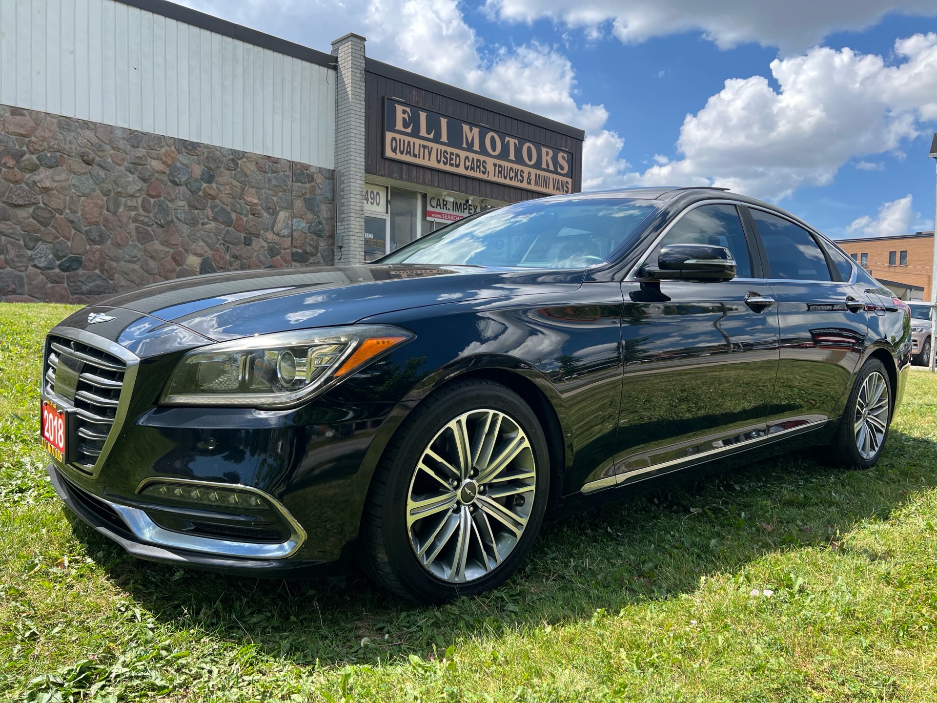 Black 2018 Genesis G80 Sedan Automatic