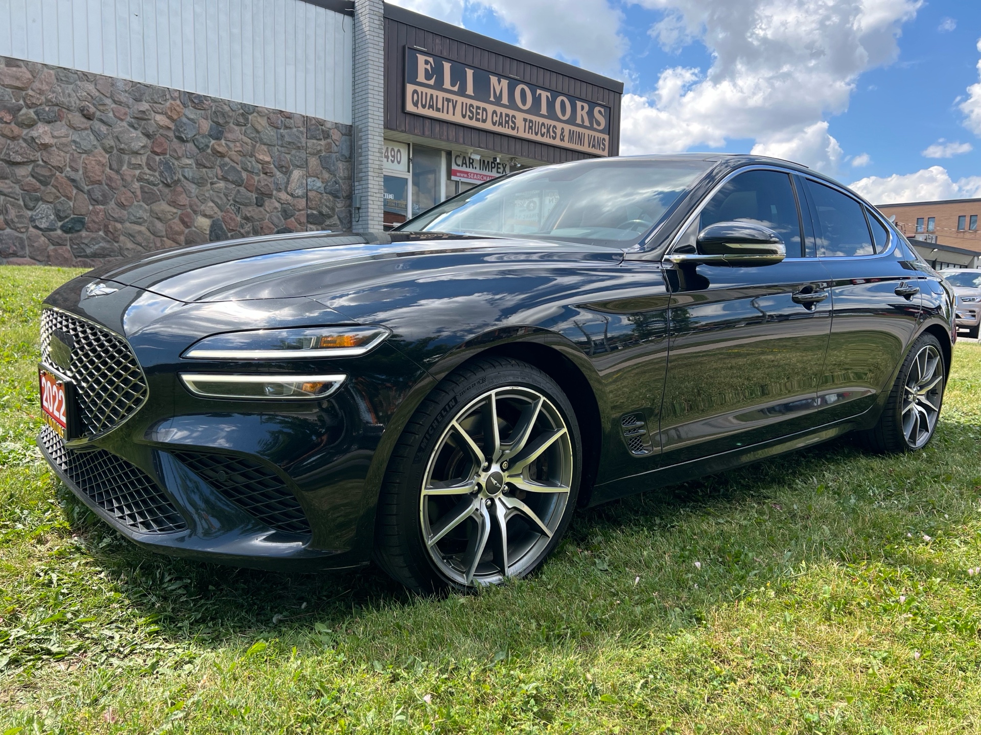 Black 2022 Genesis G70 Sedan Automatic