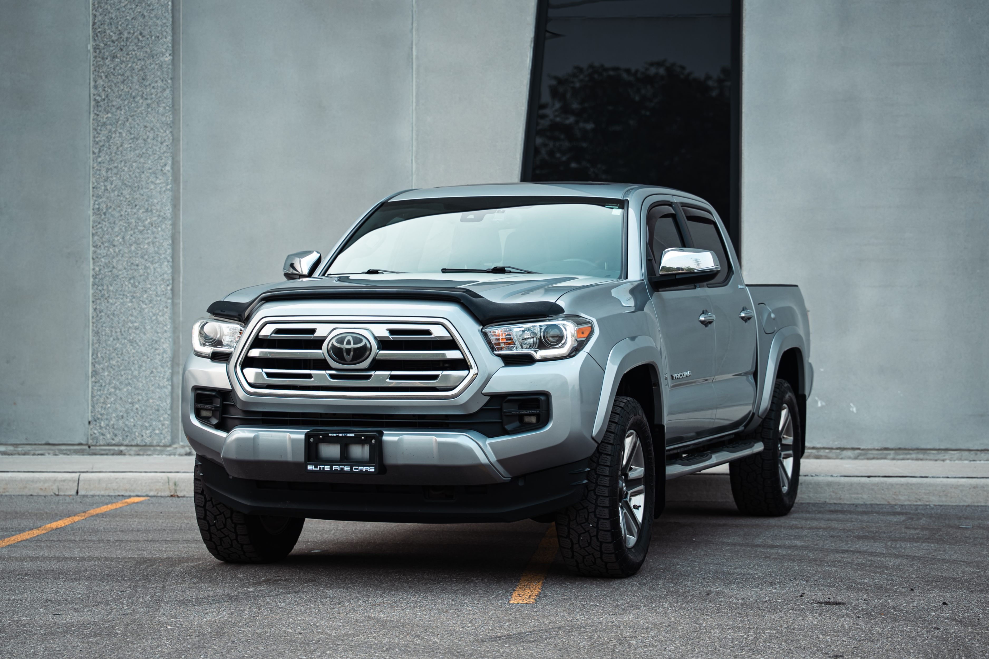 Silver 2018 Toyota Tacoma Pickup Truck Four-Wheel Drive Automatic