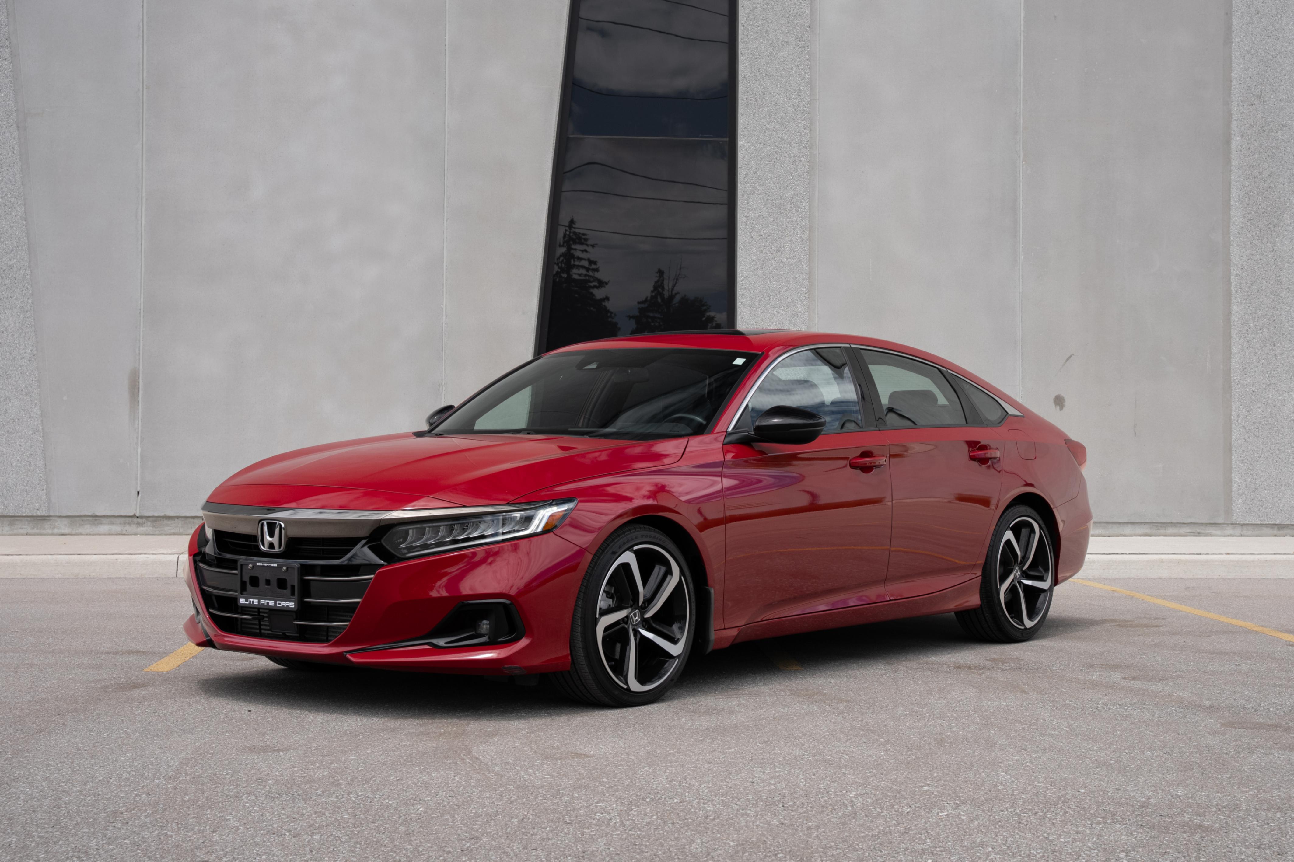 Red 2022 Honda Accord Sedan Front-Wheel Drive Automatic