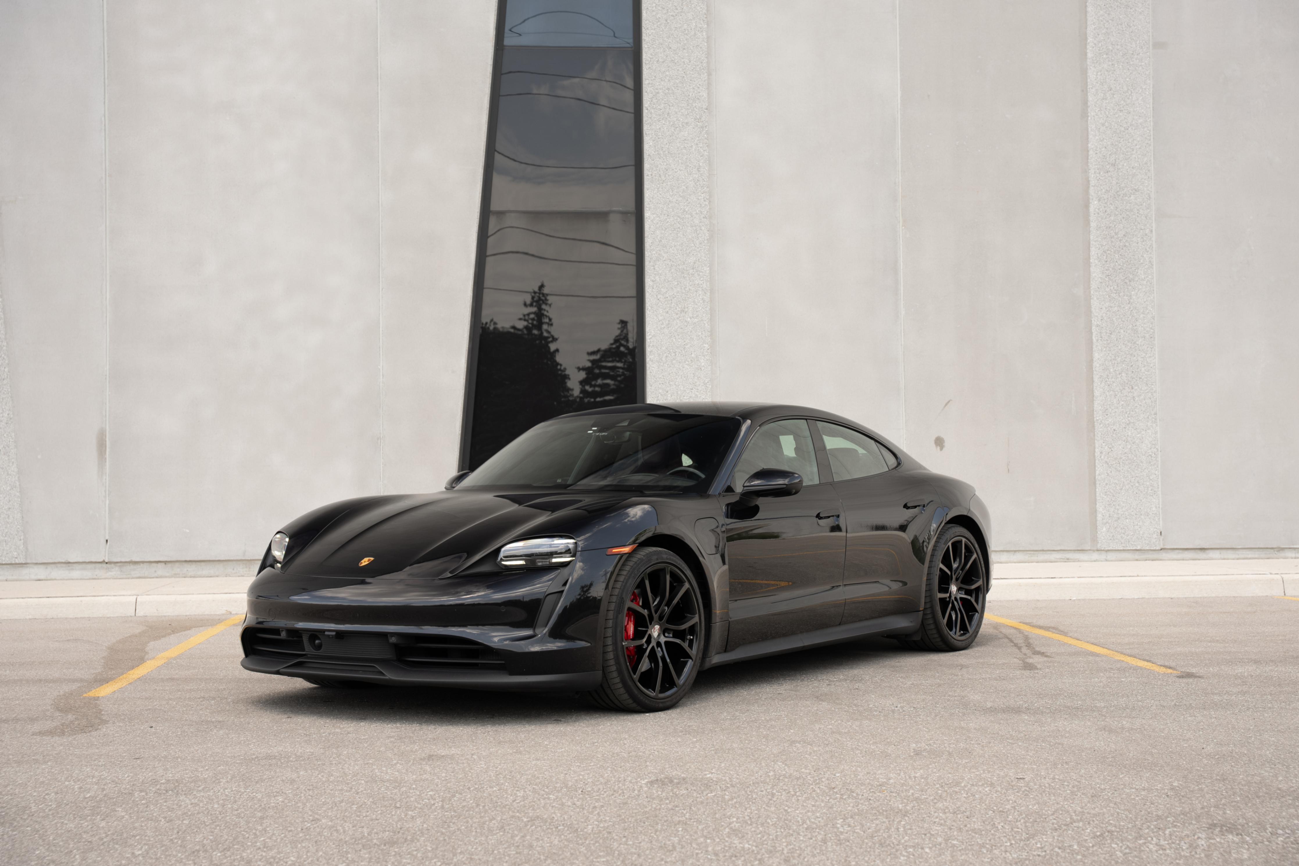 Black 2022 Porsche Taycan Sedan All-Wheel Drive Automatic