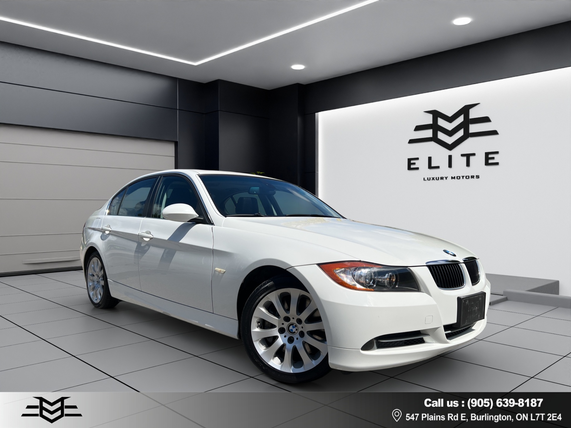 White 2007 BMW 3 Series Sedan Rear-Wheel Drive Automatic