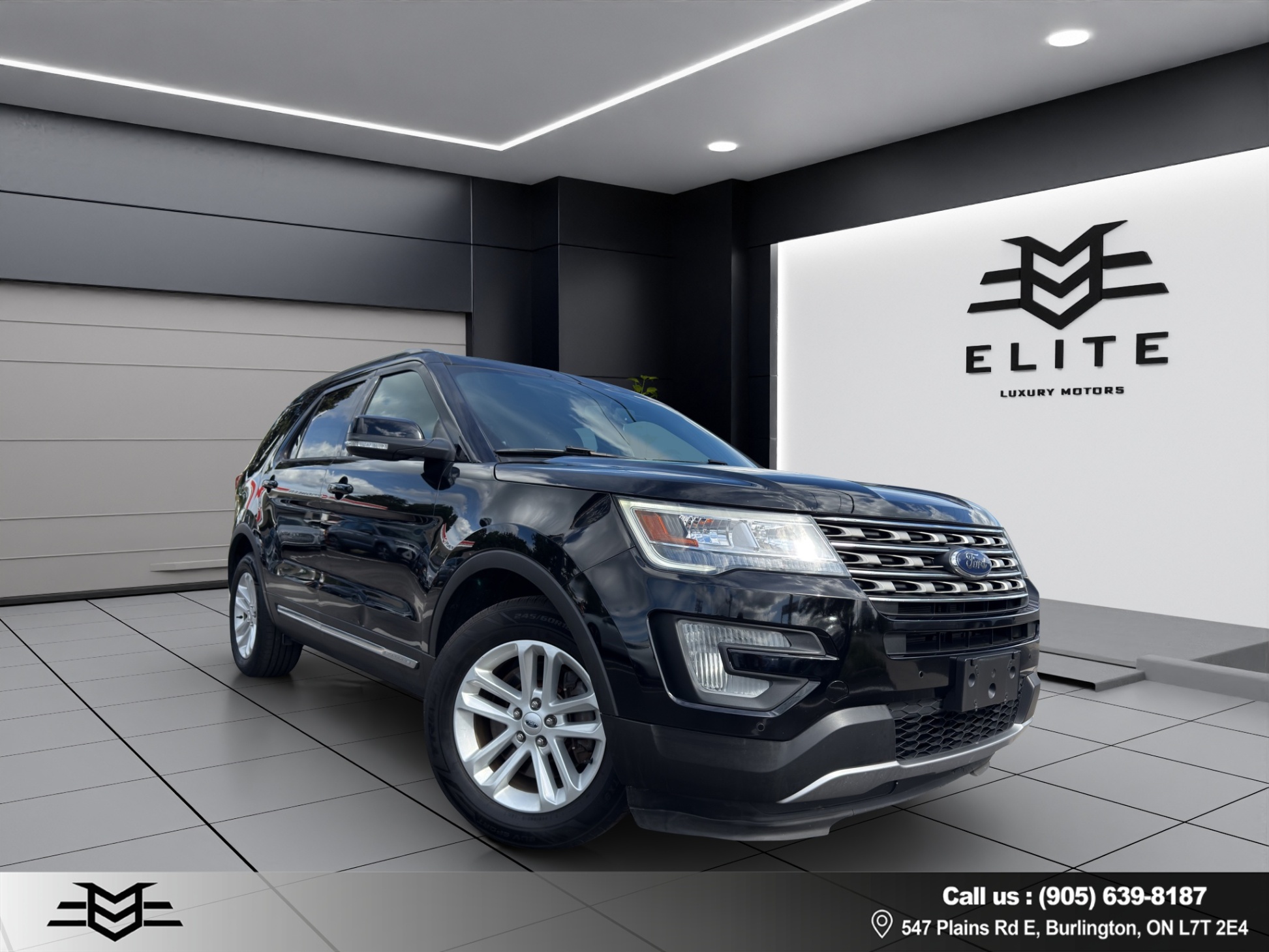 Black 2017 Ford Explorer SUV / Crossover Front-Wheel Drive Automatic