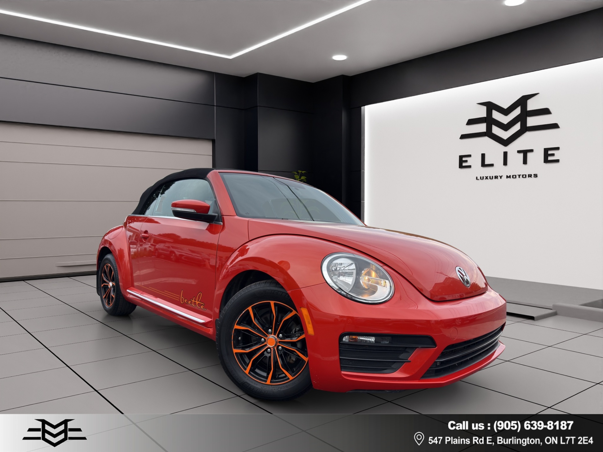 Orange 2017 Volkswagen Beetle Convertible Front-Wheel Drive Automatic