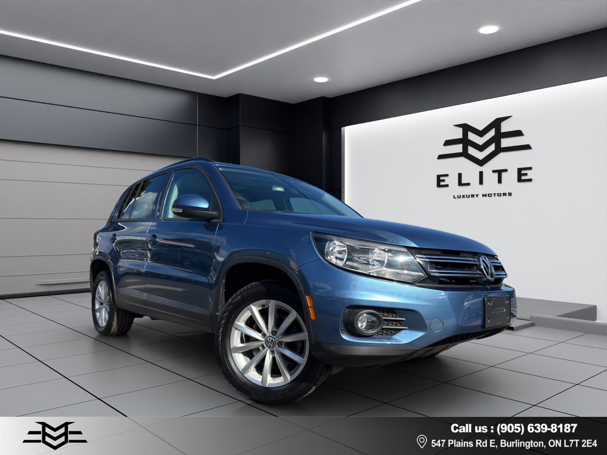 Blue 2017 Volkswagen Tiguan SUV / Crossover All-Wheel Drive Automatic