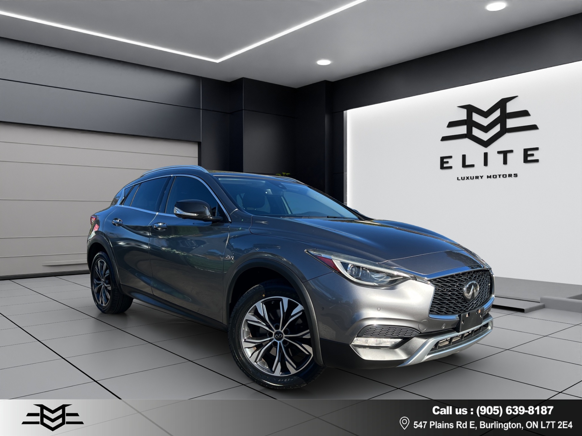 Gray 2018 INFINITI QX30 SUV / Crossover Automatic