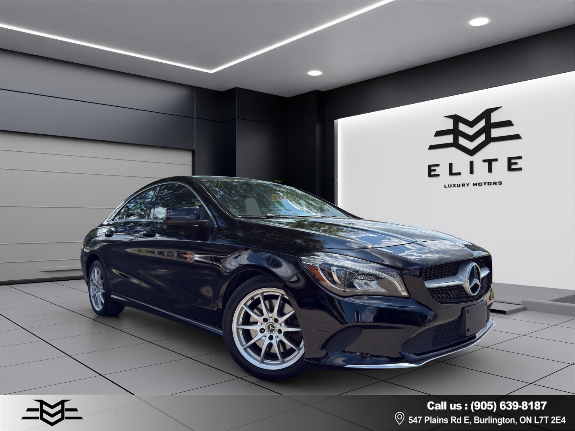Black 2018 Mercedes-Benz CLA Sedan All-Wheel Drive Automatic