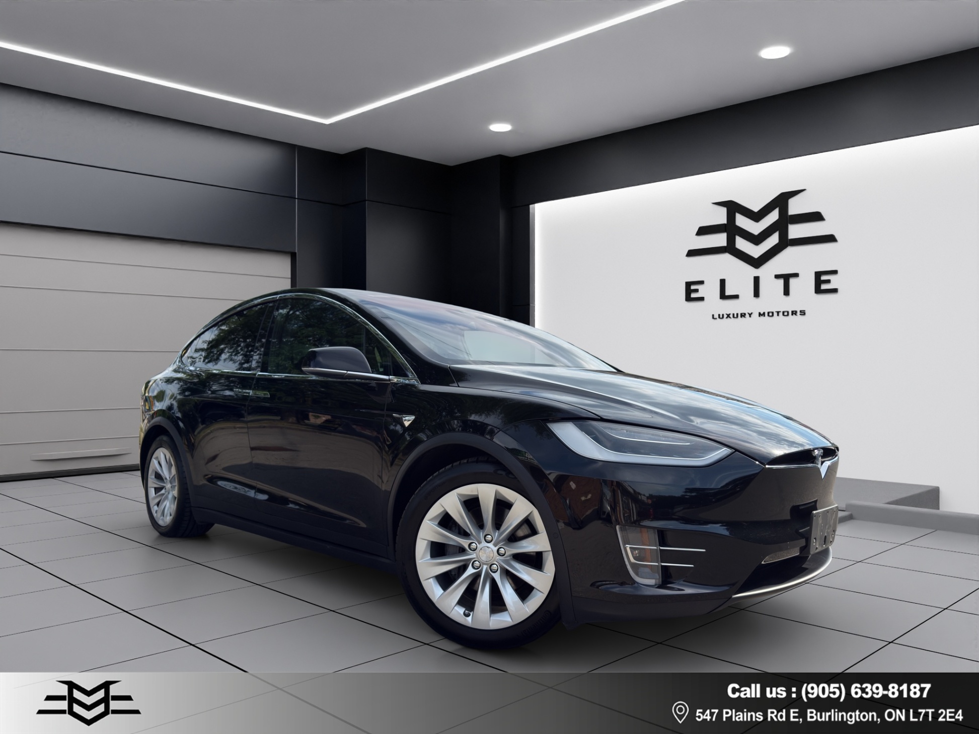 Black 2018 Tesla Model X SUV / Crossover All-Wheel Drive Automatic