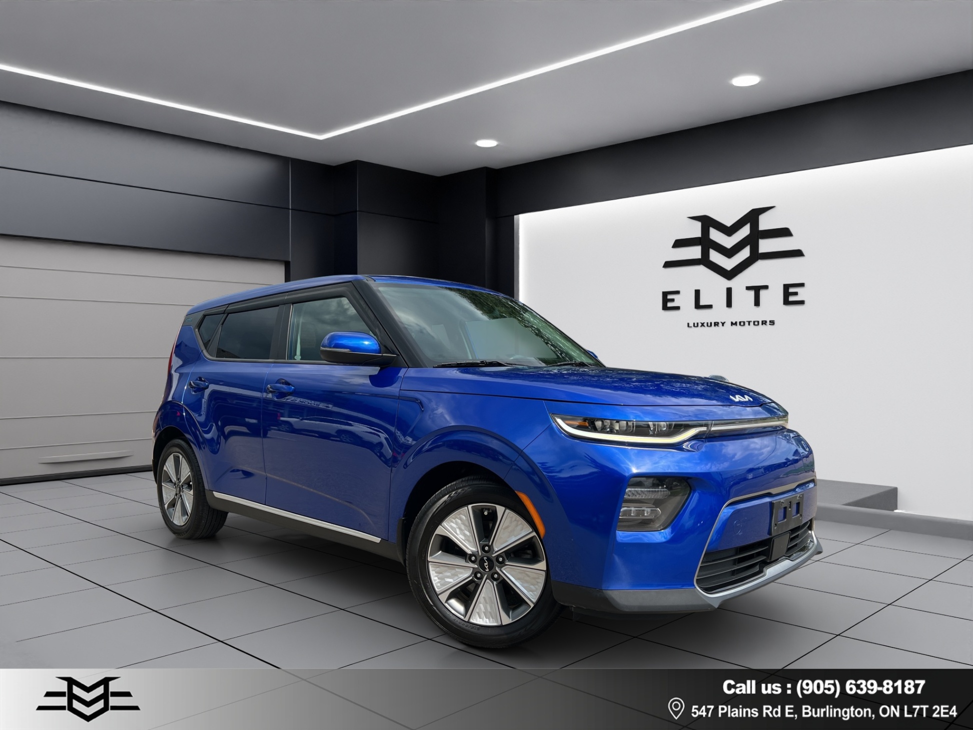 Blue 2022 Kia Soul EV Wagon Automatic