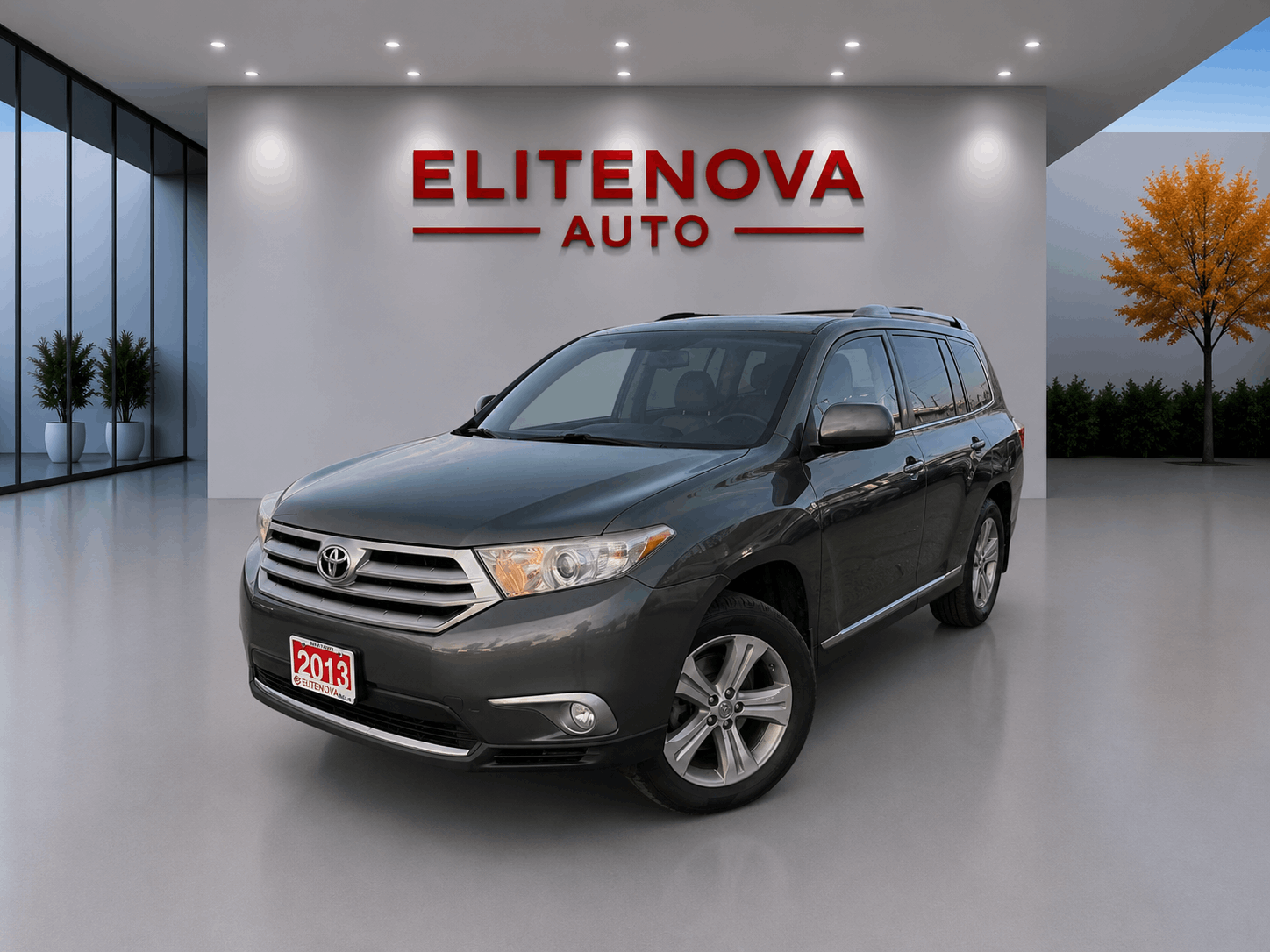Gray 2013 Toyota Highlander V6 AWD SUV / Crossover Automatic