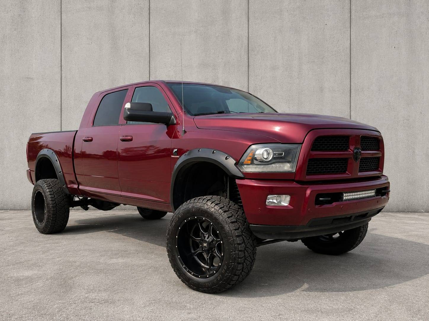 Red 2016 RAM 3500 Pickup Truck Four-Wheel Drive Automatic