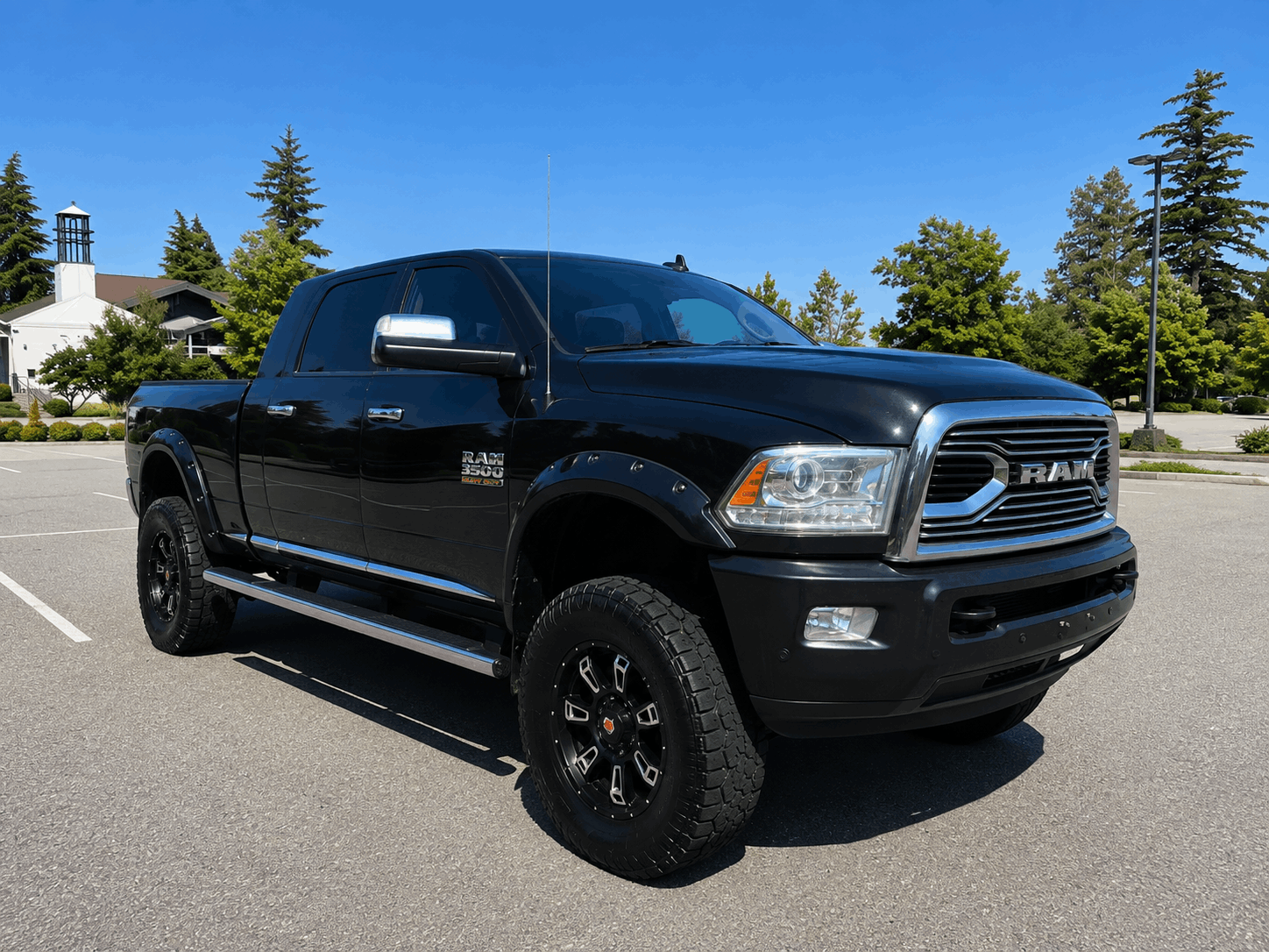 Black 2018 RAM 3500 Pickup Truck Four-Wheel Drive Automatic