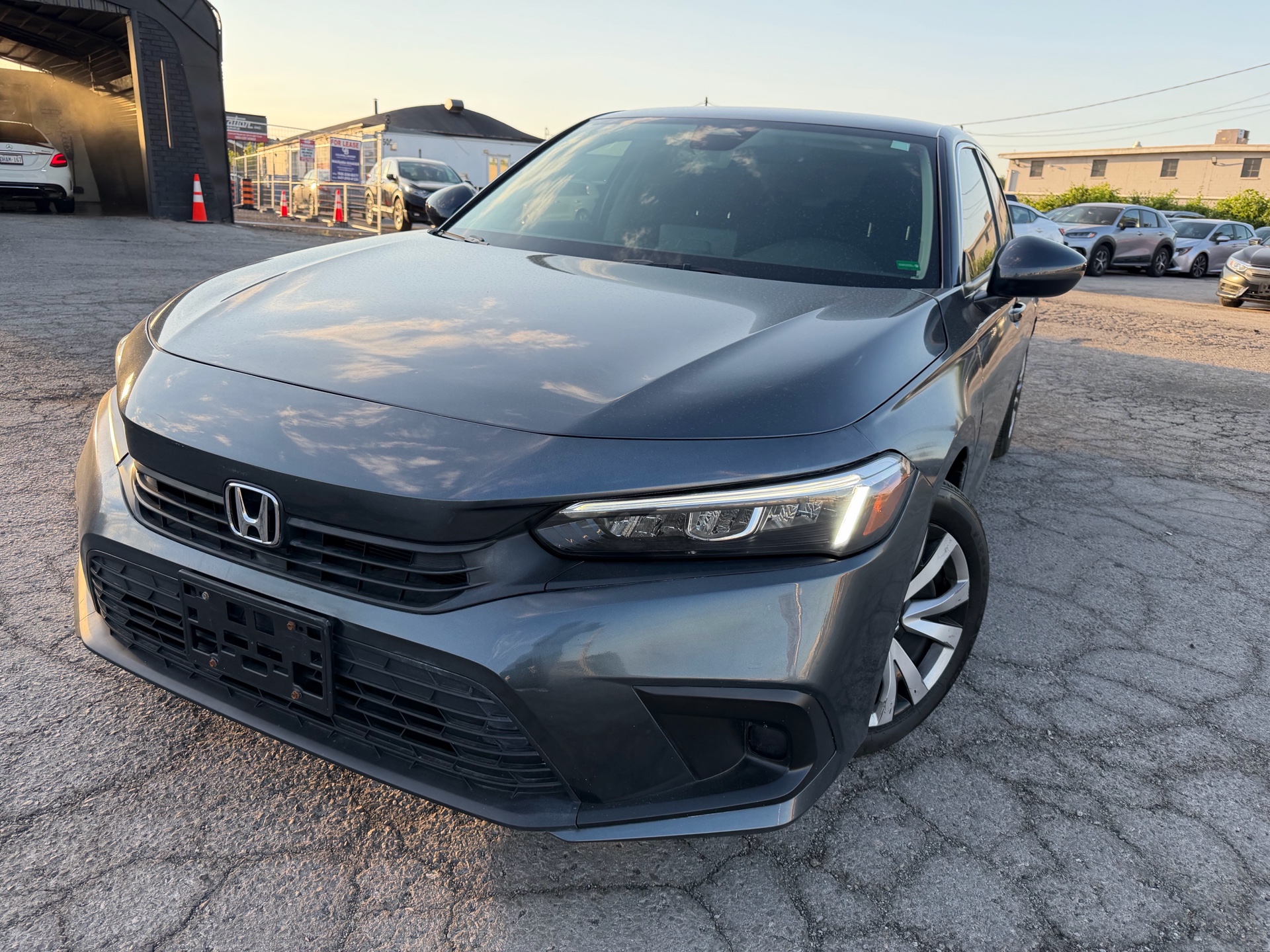Black 2024 Honda Civic LX FWD Sedan Front-Wheel Drive Automatic
