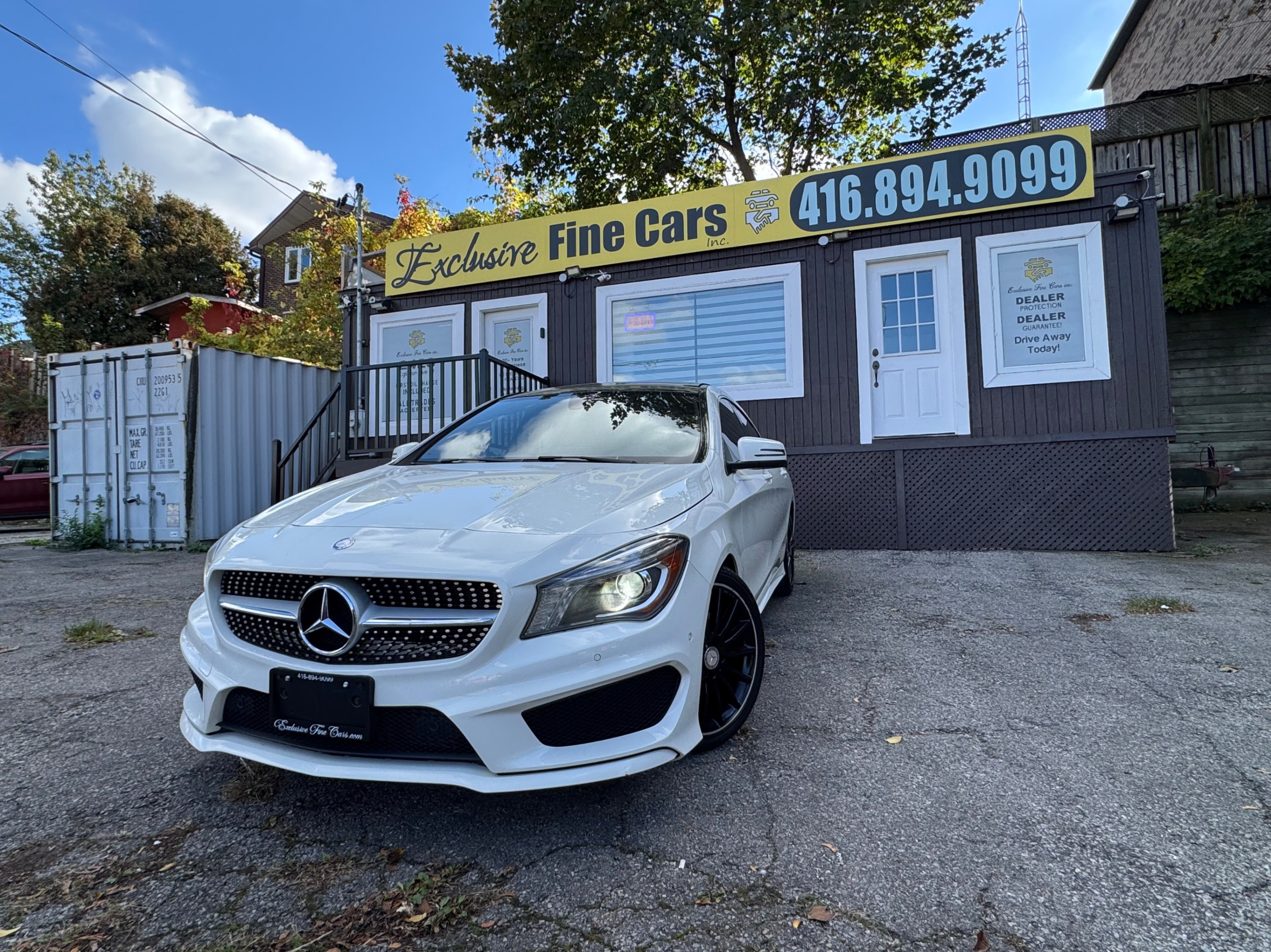 White 2015 Mercedes-Benz CLA Sedan All-Wheel Drive Automatic