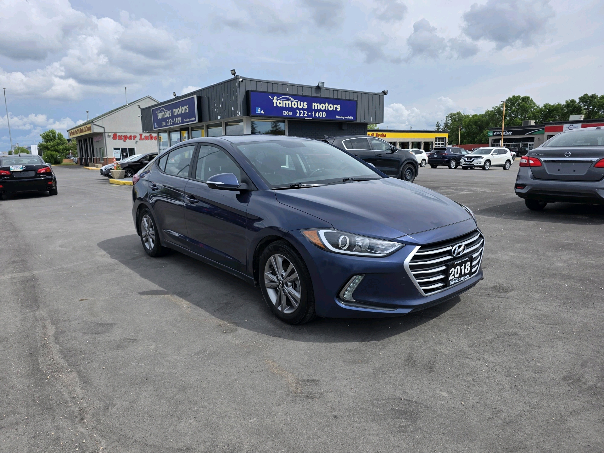 Blue 2018 Hyundai Elantra GL FWD Sedan Automatic