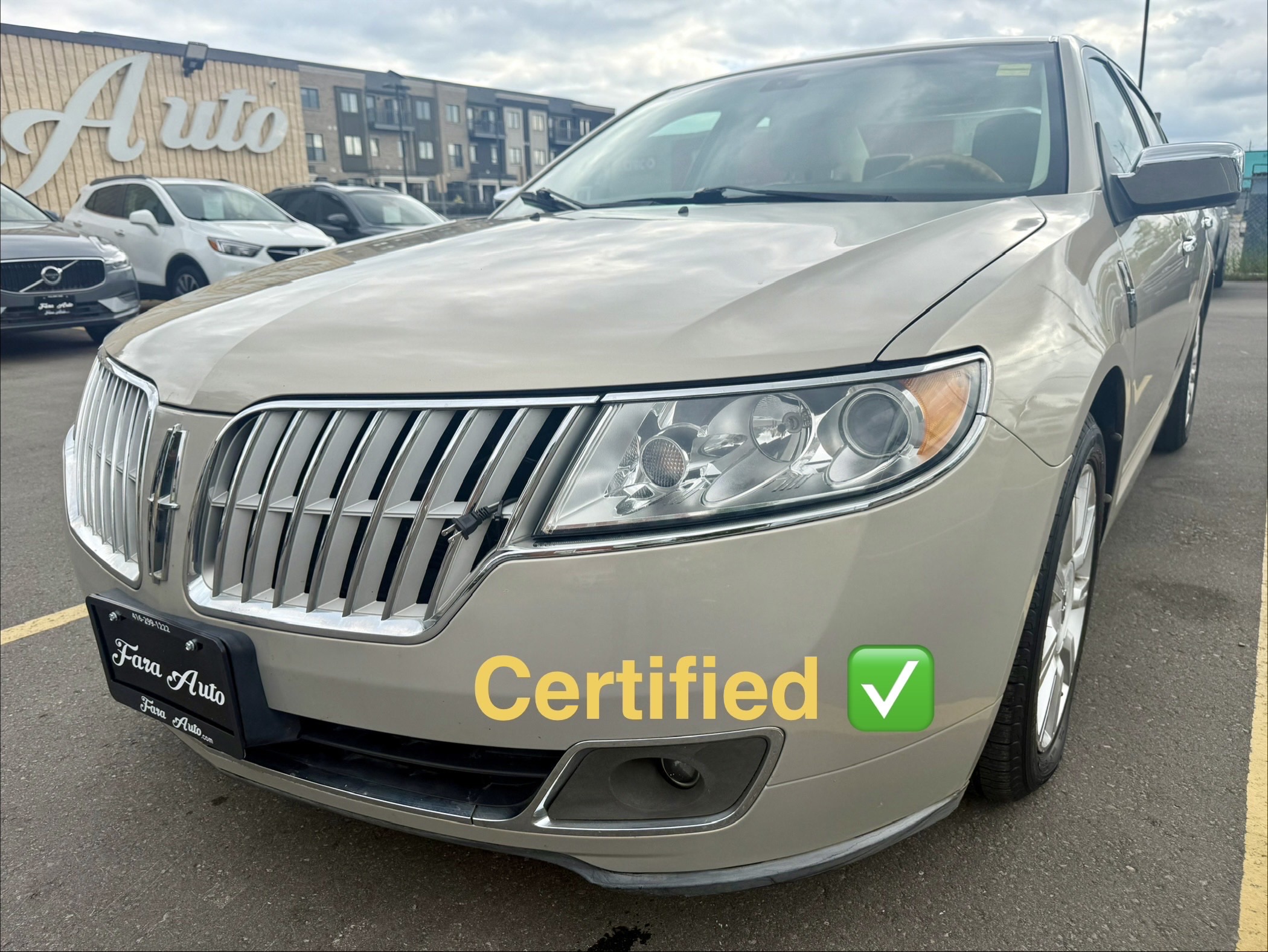 Brown (Beige) 2010 Lincoln MKZ FWD Sedan Front-Wheel Drive Automatic