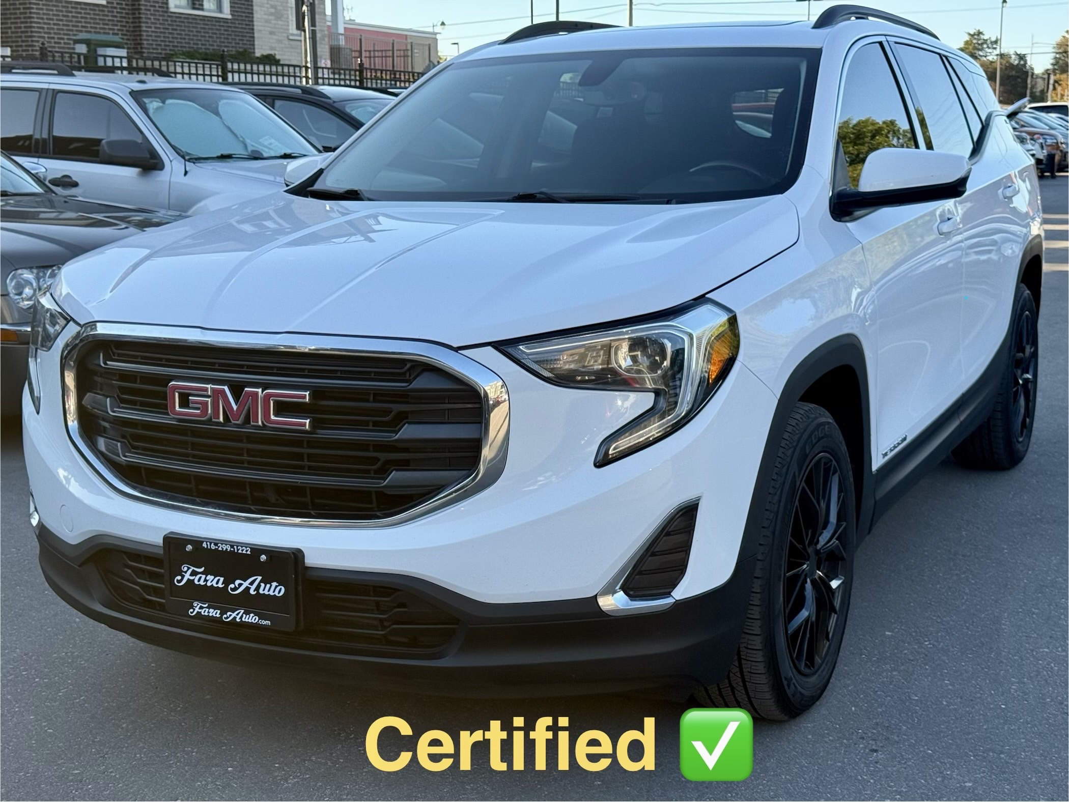 White 2019 GMC Terrain SUV / Crossover Four-Wheel Drive Automatic