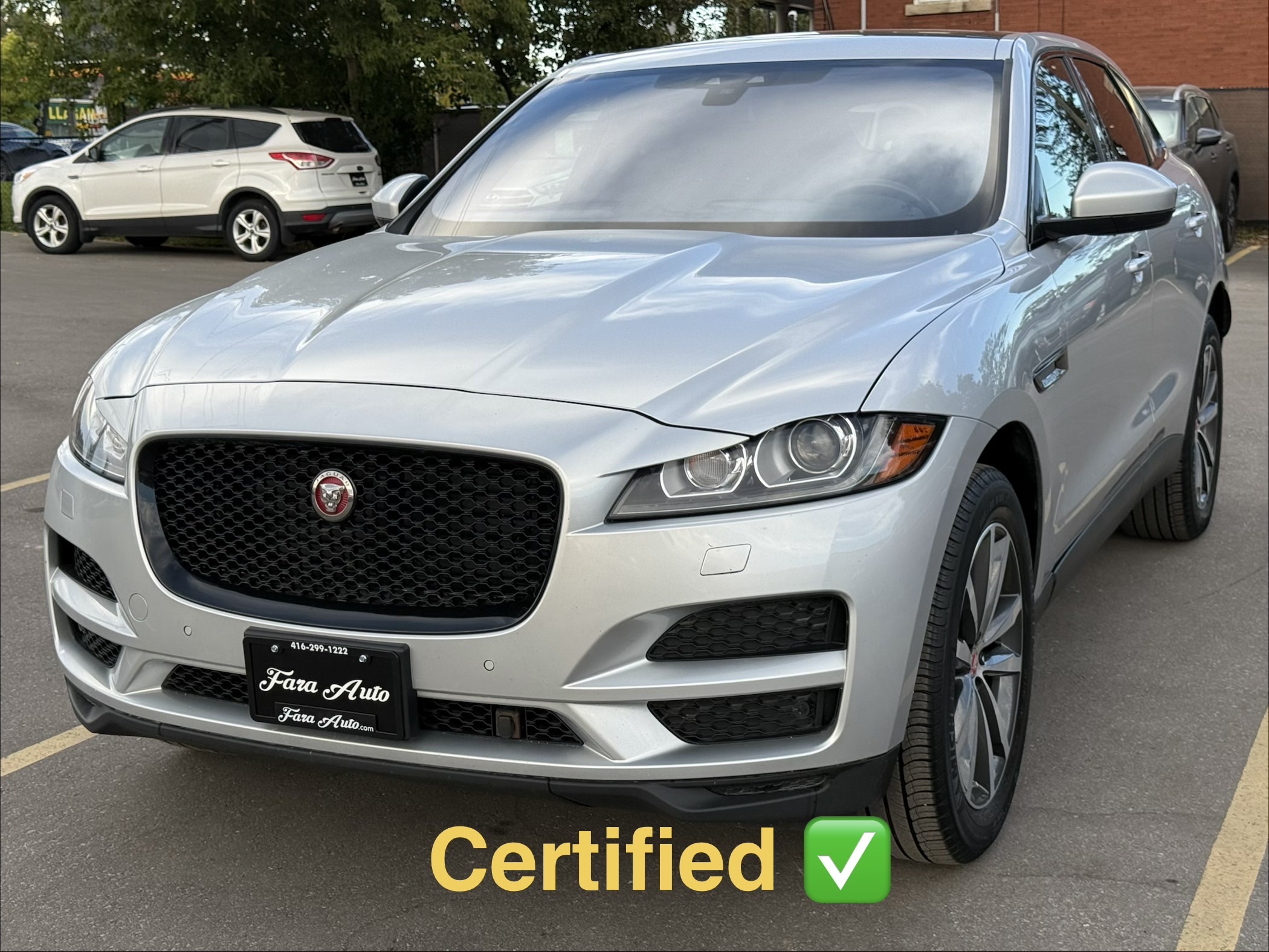 Silver 2020 Jaguar F-PACE SUV / Crossover All-Wheel Drive Automatic