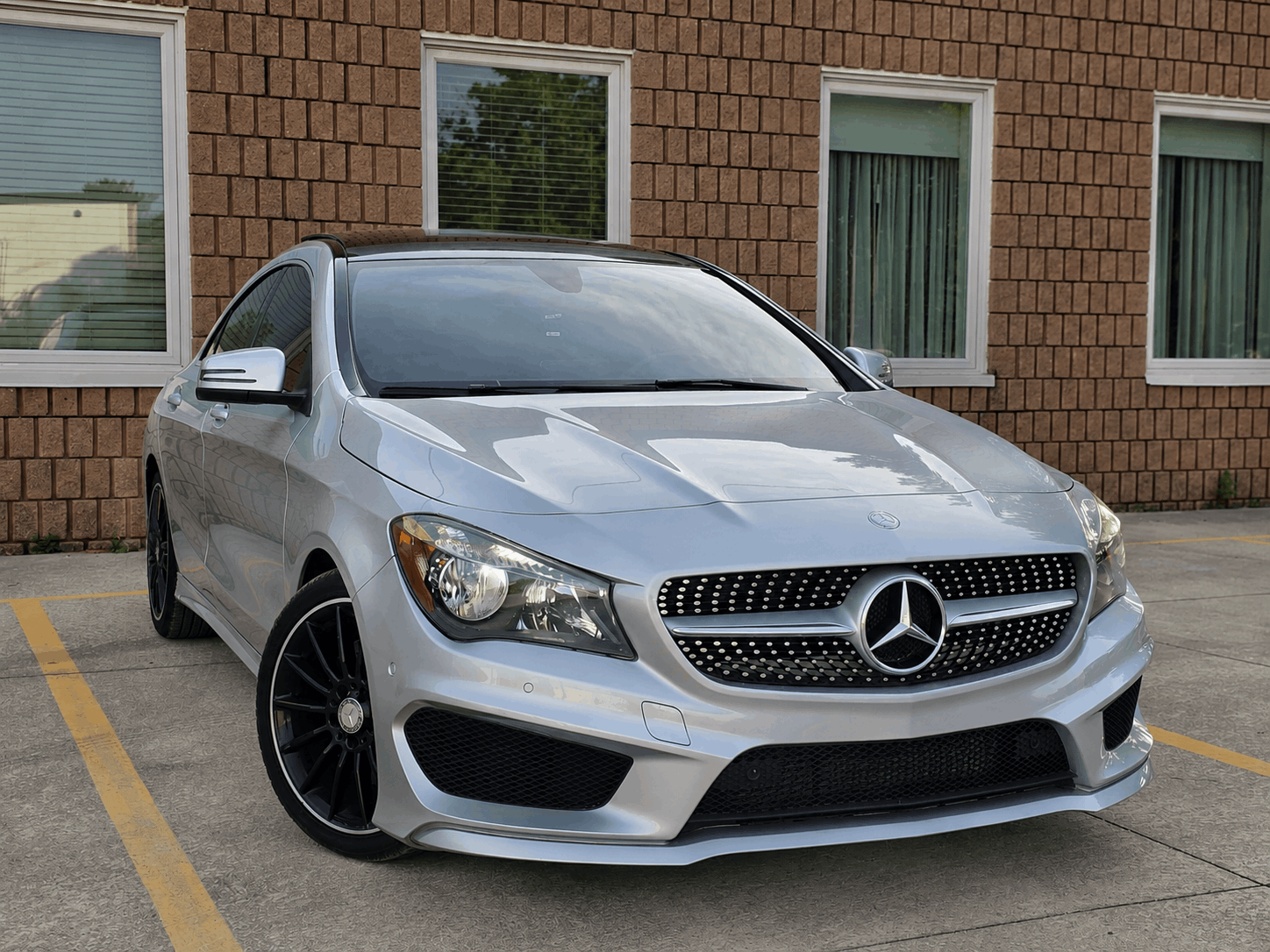 Silver 2015 Mercedes-Benz CLA 250 4MATIC Sedan All-Wheel Drive Automatic
