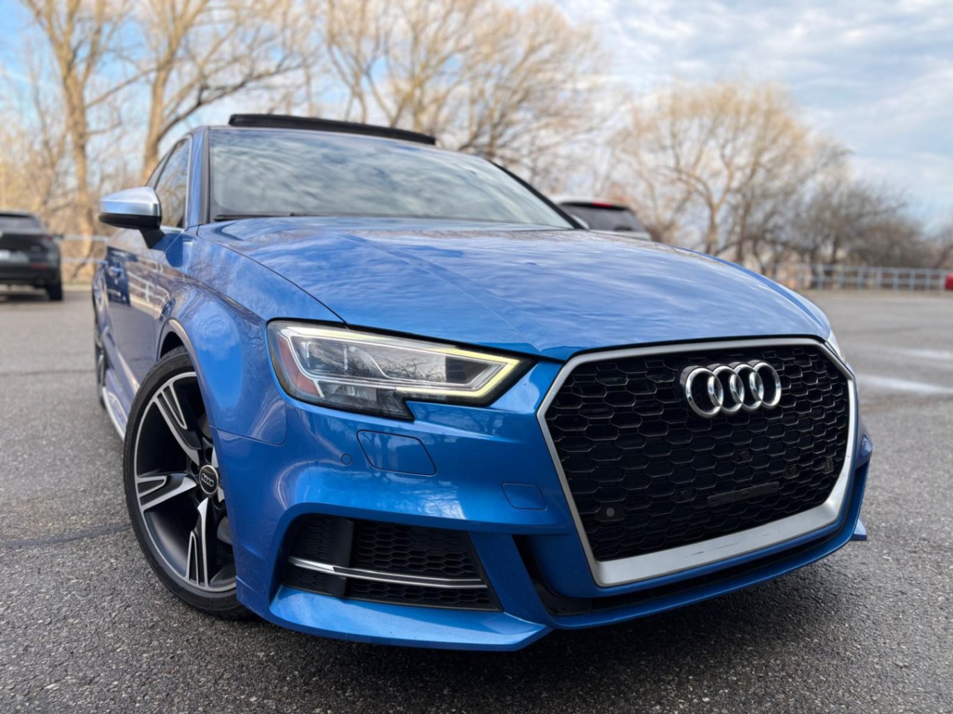 Blue 2018 Audi S3 2.0T quattro Prestige AWD Sedan All-Wheel Drive Automatic