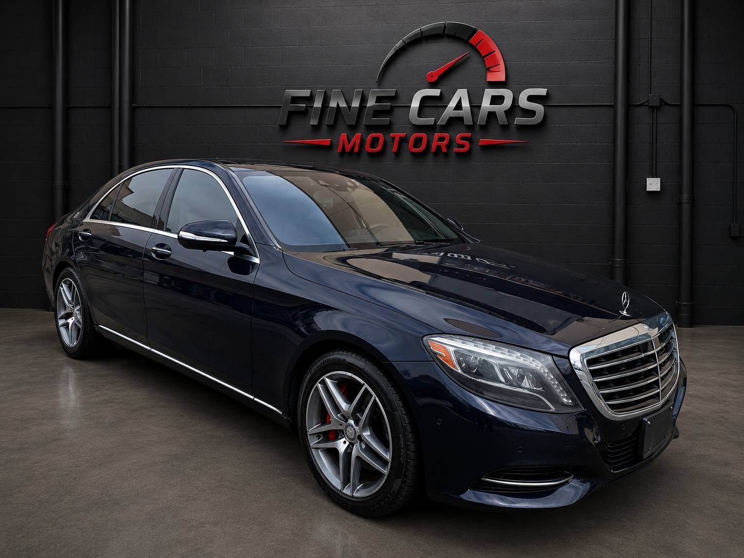 Blue 2014 Mercedes-Benz S-Class S 550 4MATIC Sedan All-Wheel Drive Automatic