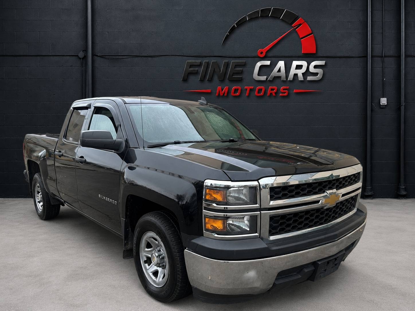 Black 2015 Chevrolet Silverado 1500 Work Truck Double Cab RWD Pickup Truck 4X2 Automatic