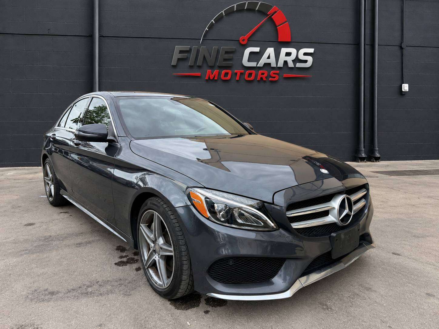Gray 2016 Mercedes-Benz C-Class Sedan All-Wheel Drive Automatic