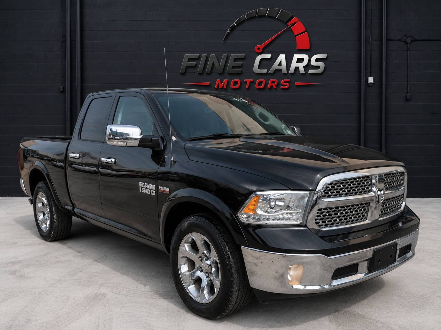 Black 2016 RAM 1500 Laramie Quad Cab 4WD Pickup Truck Four-Wheel Drive Automatic