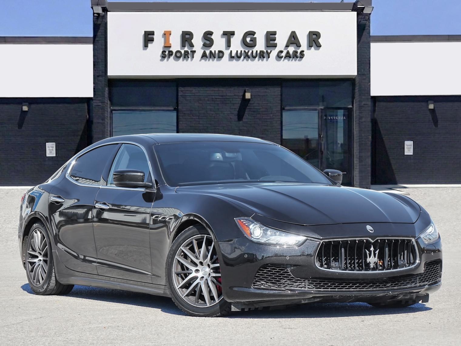 Black 2015 Maserati Ghibli Sedan All-Wheel Drive Automatic